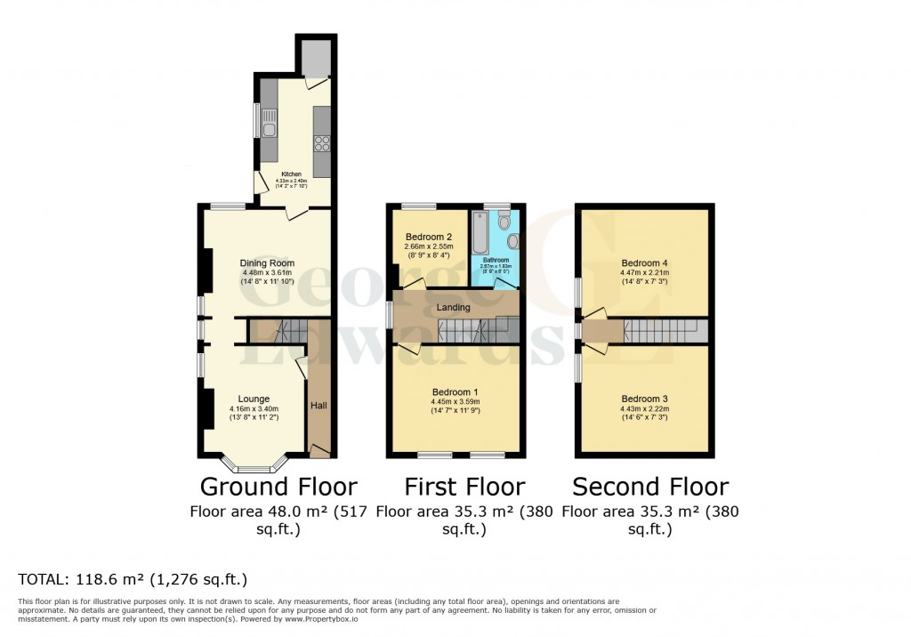 Floorplans For High Street Measham DE12 7