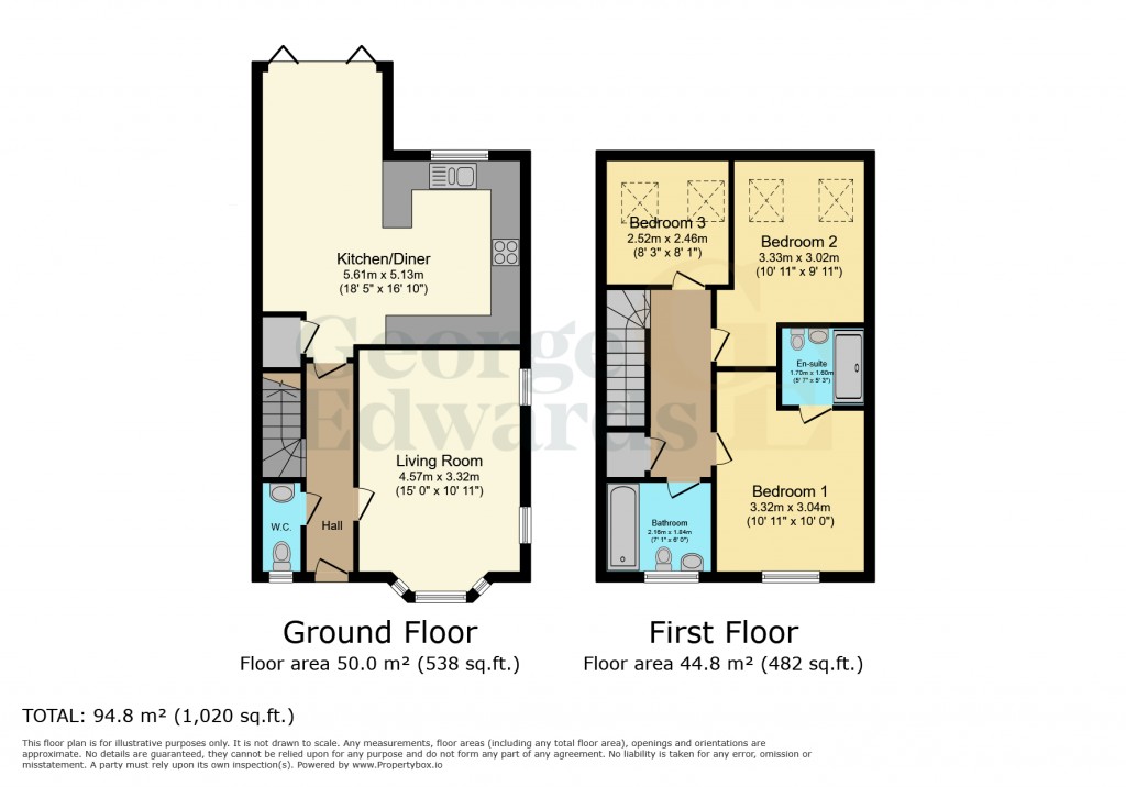 Floorplans For Lutterworth Road Walcote LE17 4JU