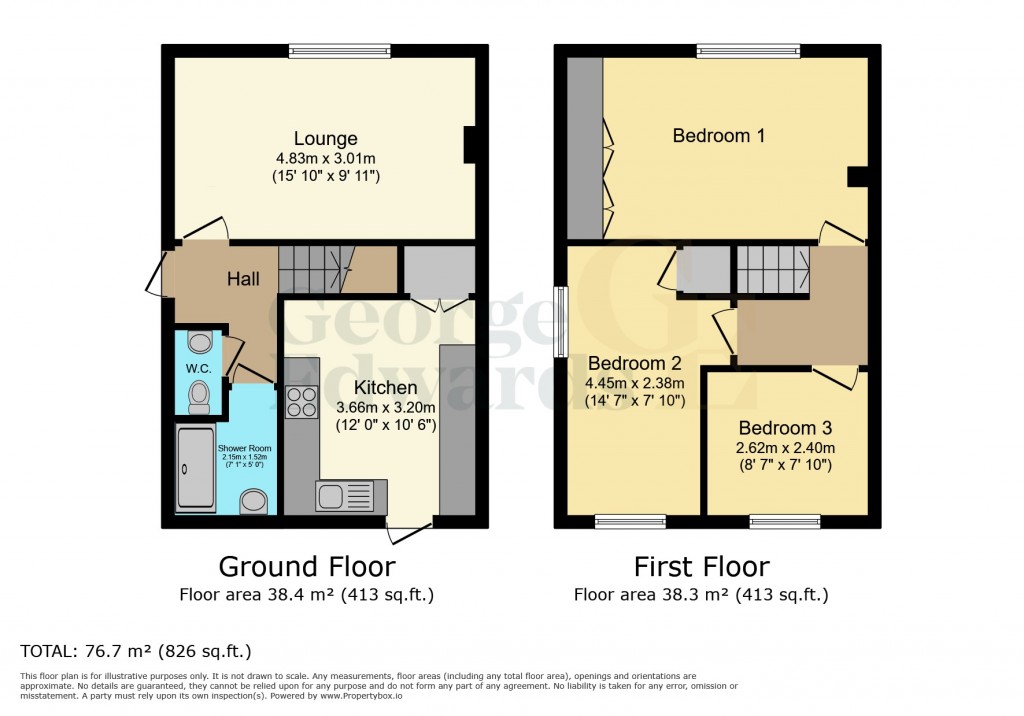 Floorplans For Staley Avenue Ashby-De-La-Zouch LE65 2PP